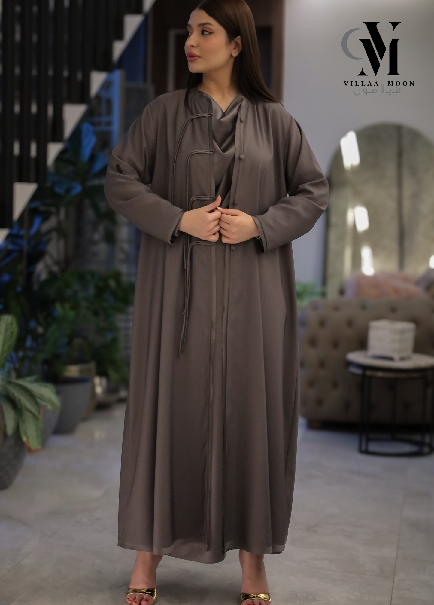 Abaya Grey - عباية رمادي